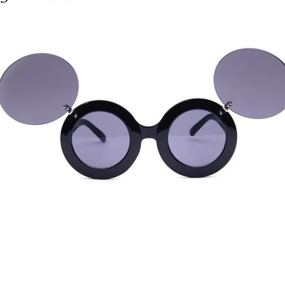 Brand NEW Flip Lens Black Round Sunglasses